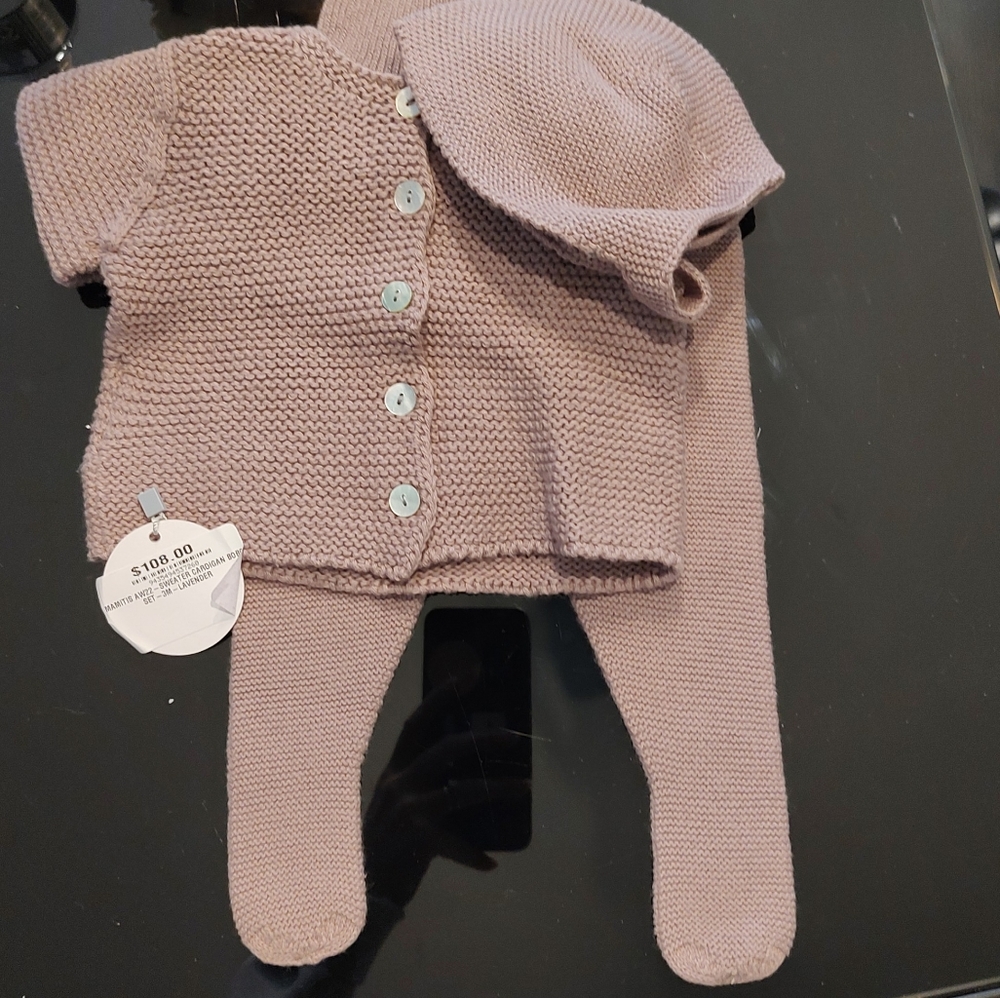 Baby knit 3 pc